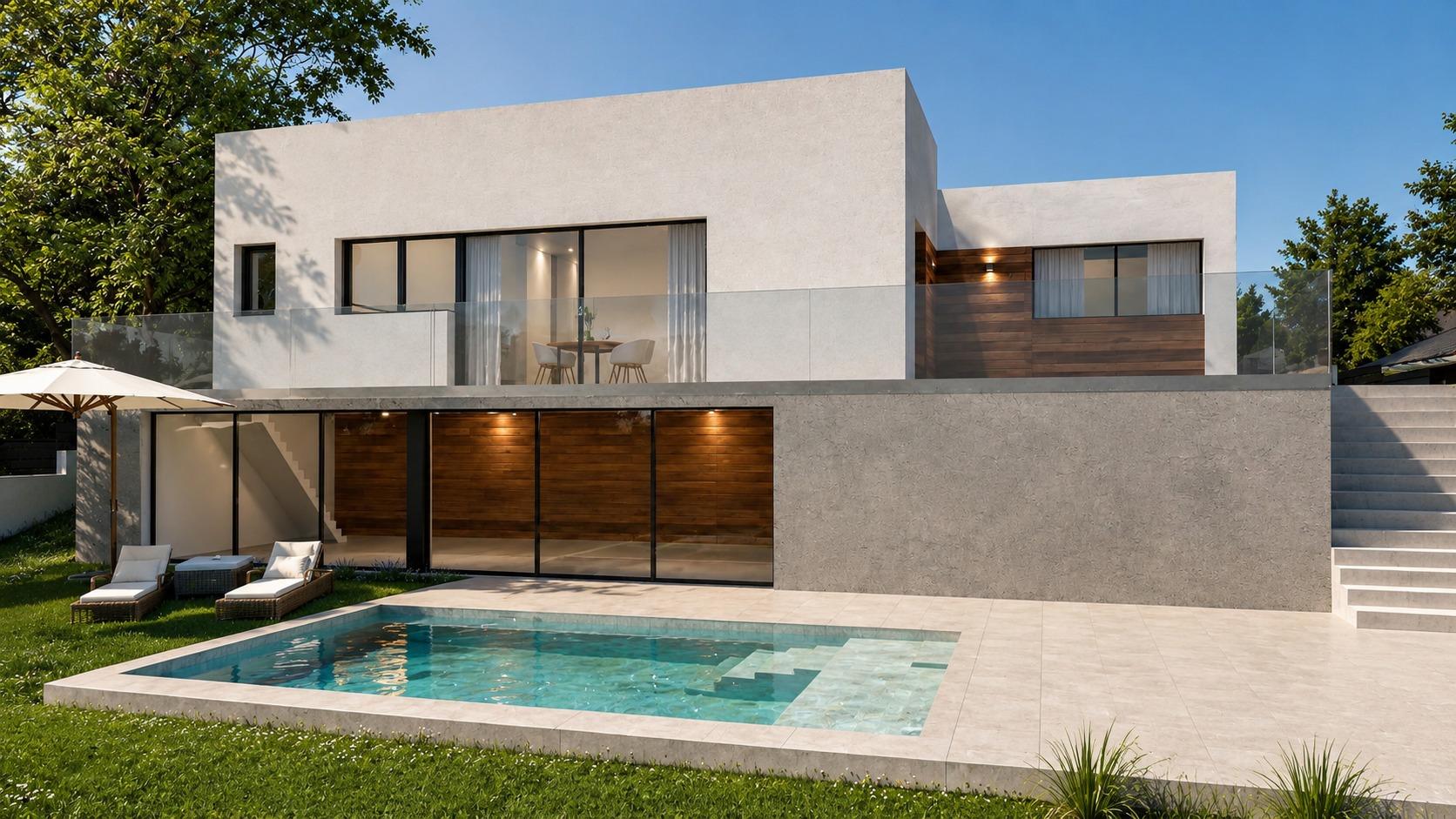 Foto 3 de Casa unifamiliar d'obra nova amb habitatge en una sola planta i piscina, lliurament a l'octubre de 2026 a Santa Eulàlia de Ronçana.