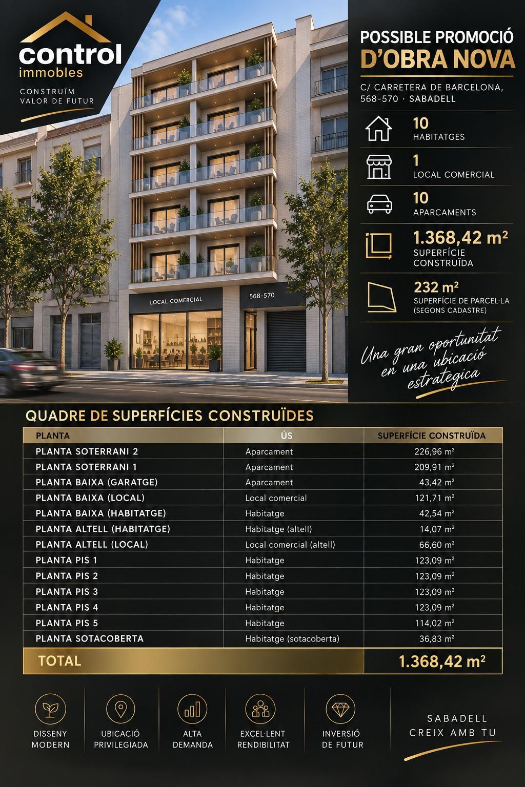 Foto 2 de TERRERNO PARA EDIFICAR BLOQUE EN CTRA BARCELONA